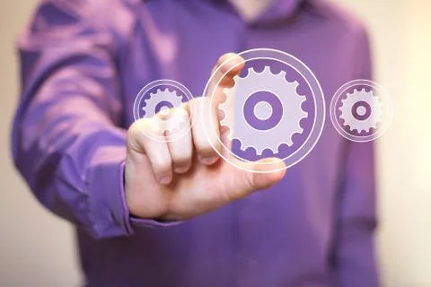 Button engineering sign business web icon Stock Photos