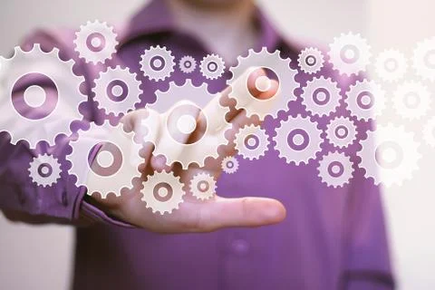 Button engineering sign business web online icon Stock Photos