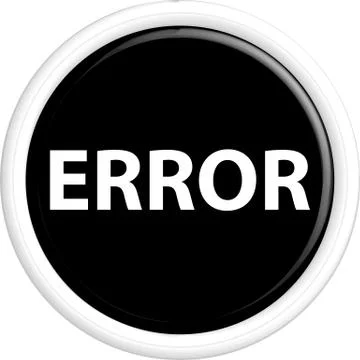 Button error Stock-Illustration