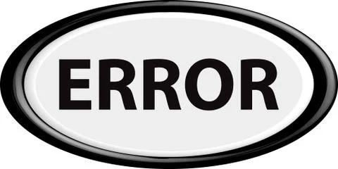 Button error Stock Illustration