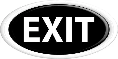 Button exit Stock Illustration