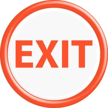 Button exit Stock Illustration