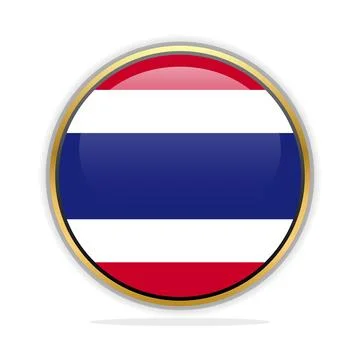 Button Flag Design Template Costa Rica Stock Illustration