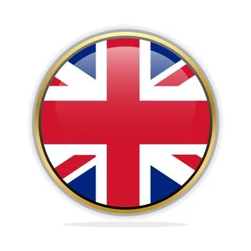 Button Flag Design Template United Kingdom Stock Illustration