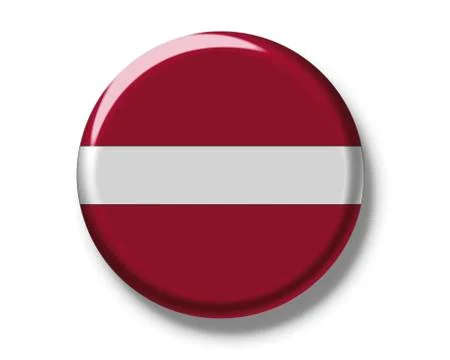 Button, flag of latvia Stock Illustration