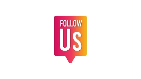Button Follow us on white, green, and black background Stock Footage 306557154