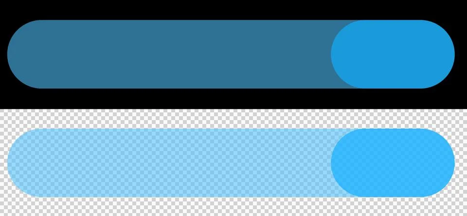Button Futuristic Blue Glossy Interface Element for Mobile Application Navigatio Иллюстрация