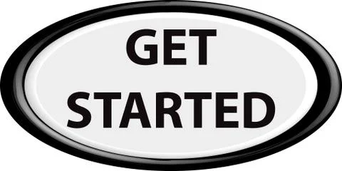 Button get started Stock Illustration
