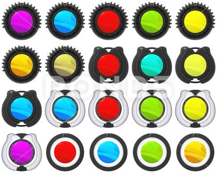 Button glossy icon Illustrazione stock