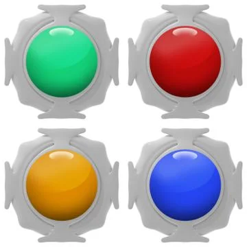 Button glossy icon Stock Illustration