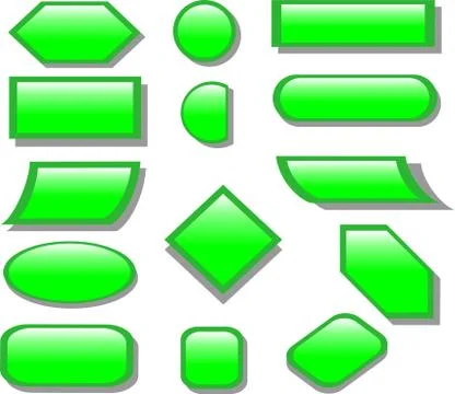 Button green Stock Illustration