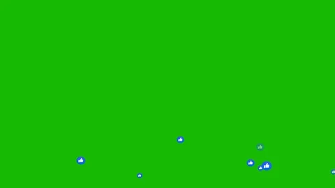 Like button on green screen when streaming or live stream Stock Footage 121139247