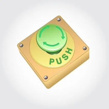 Button green. Vector Stock Illustration