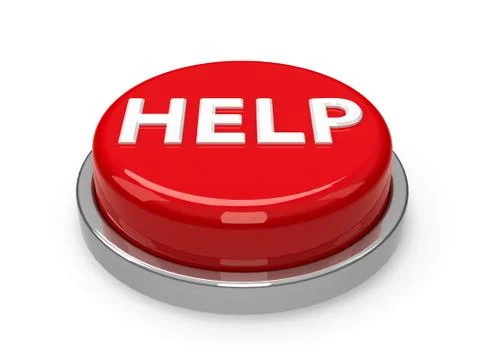 Button Help Stock Illustration