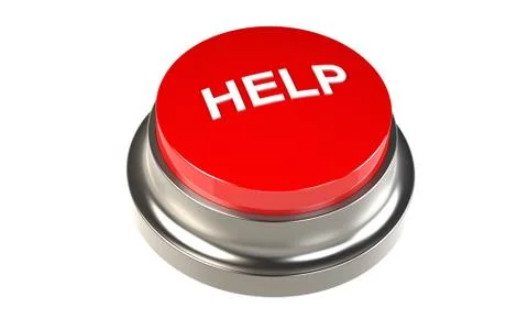 Button for Help Illustrazione stock