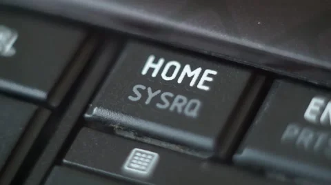 Button Home Black PC Keyboard Typing Stock Footage 47309760