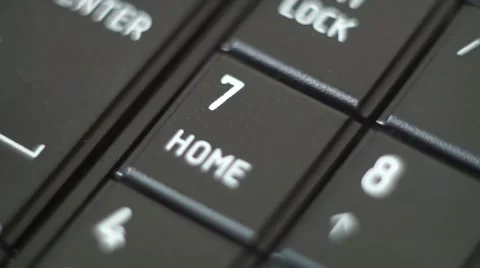 Button Home Black PC Keyboard Typing Stock Footage 47309861