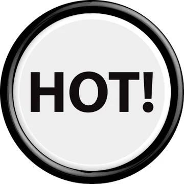 Button hot Stock Illustration