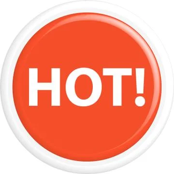 Button hot Stock Illustration