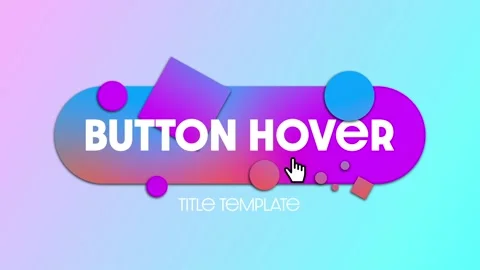 Button Hover Title Stock After Effects