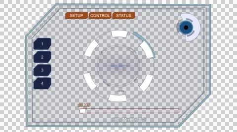 Button HUD interface Stock Footage 47014862