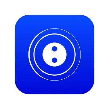 Button icon digital blue Illustrazione stock