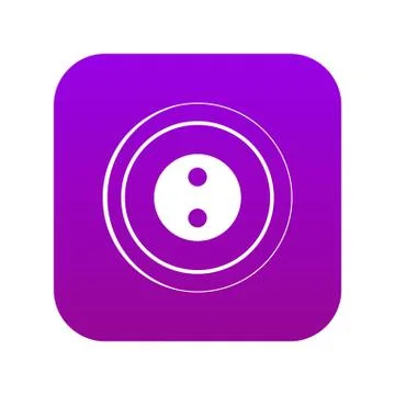 Button icon digital purple Illustrazione stock