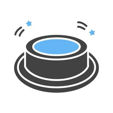 Button Icon Image. Illustrazione stock