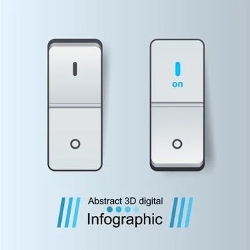 Button icon. Switch icon Stock Illustration