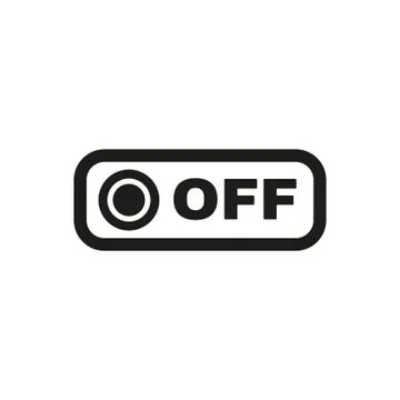 The off button icon. Off switch symbol. Flat Stock-Illustration
