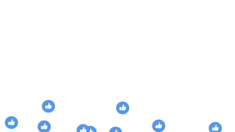 "Like button" icon symbol,  on a white background with alpha matte Stock Footage 93181640