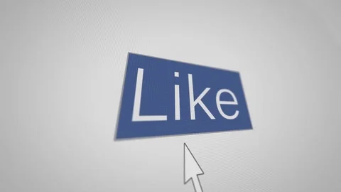 A button Iike and hand cursor Stock Footage 72327357