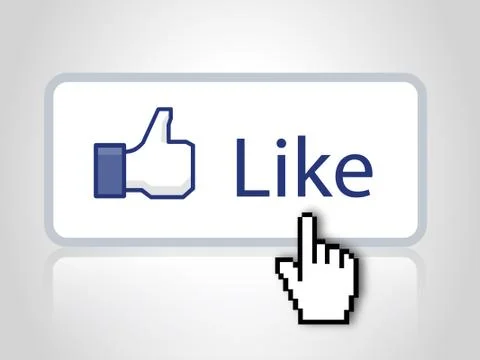 Like button Illustrazione stock