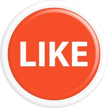 Button like Illustrazione stock
