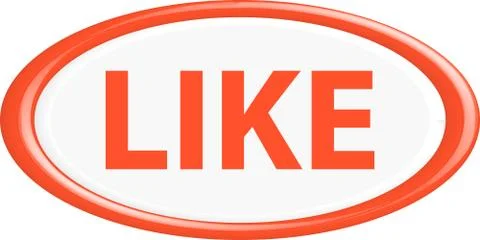 Button like Illustrazione stock