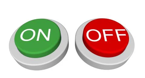 Button ON OFF Stock Illustration