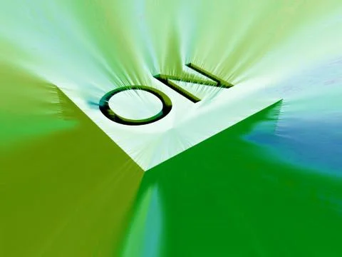 On  Button Stock Illustration