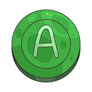 A Button illustration Stock Illustration