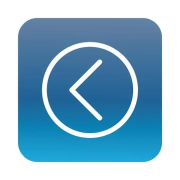 Before button interface block gradient style icon Stock Illustration