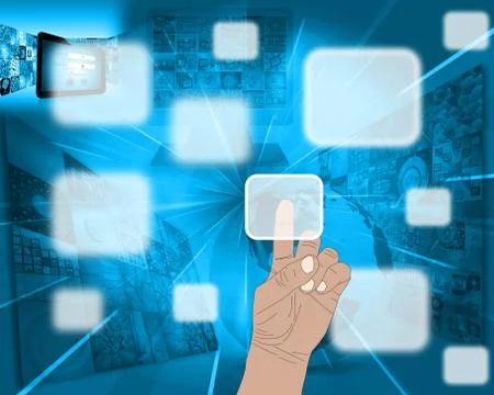 Button interface Stock Illustration