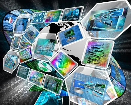 Button interface Stock Illustration