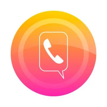 Button "Internet call", vector illustration. Stock Illustration