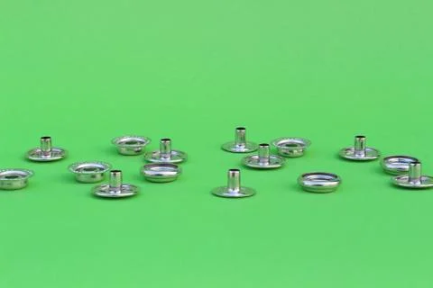 Button on isolated green Stock Photos