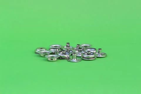 Button on isolated green Stock Photos