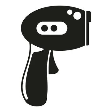 Button laser thermometer icon simple vector. Distance scan Stock Illustration