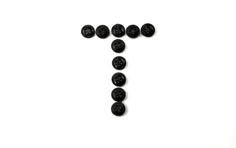 Button letter Stock Photos