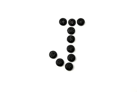 Button letter Stock Photos