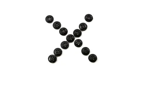 Button letter Stock Photos