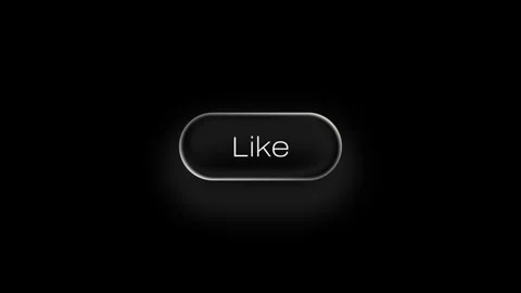 Like Button Liquid Glass Animation in 4K Stock Footage 324498234