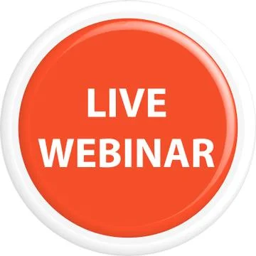 Button live webinar Stock Illustration